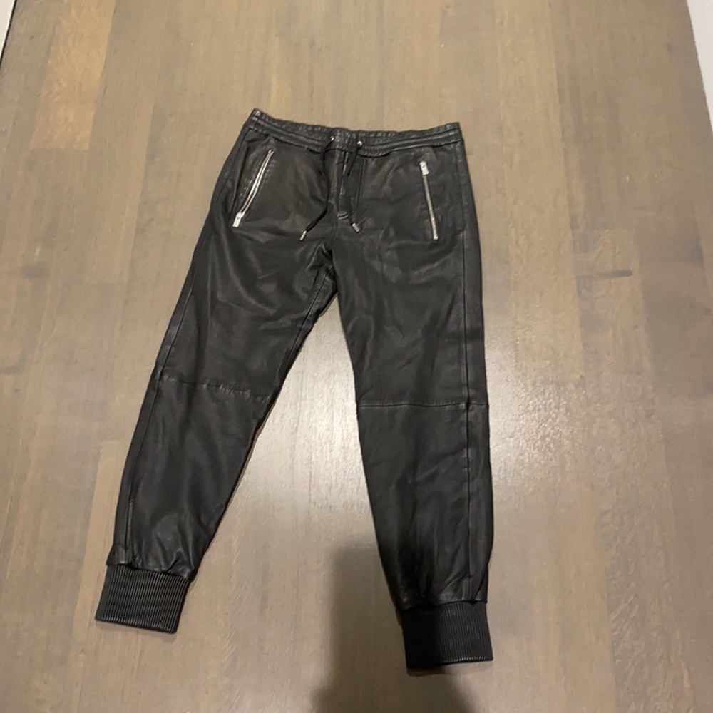 The Kooples Leather Joggers